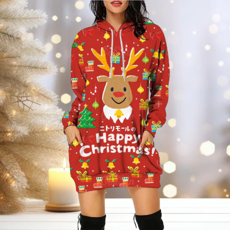 Nadine - Weihnachten Party Sweatshirts mit Kapuze