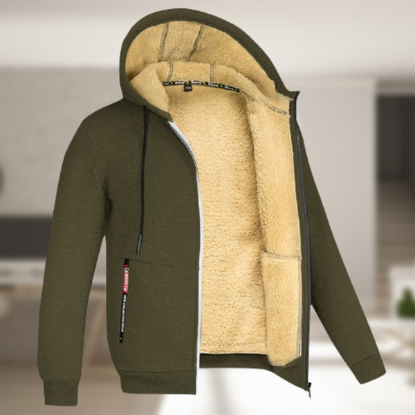 William - Lässige Herren Winterjacke mit Kapuze und Fleece