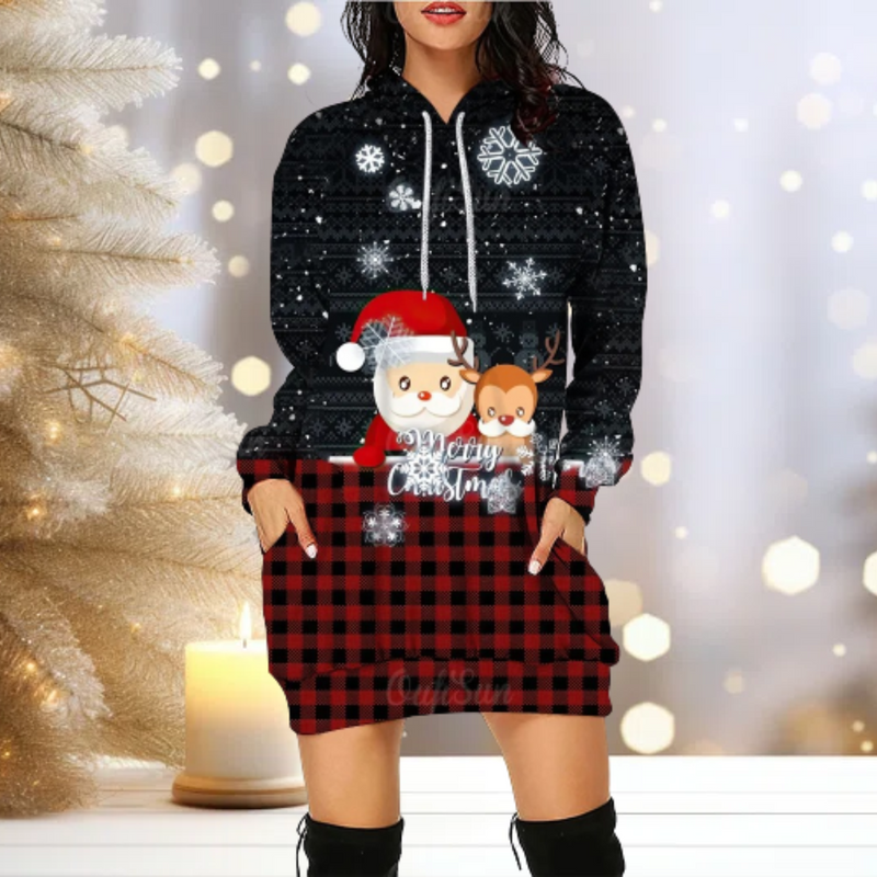 Nadine - Weihnachten Party Sweatshirts mit Kapuze