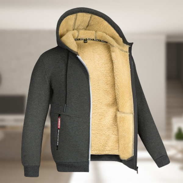 William - Lässige Herren Winterjacke mit Kapuze und Fleece