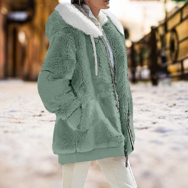 Barbara - Die bequemste Winter-Plüsch-Kapuzenjacke