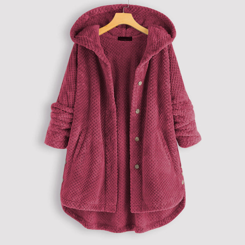 Pia - Winter Reversible Fleece-Kapuzenjacke