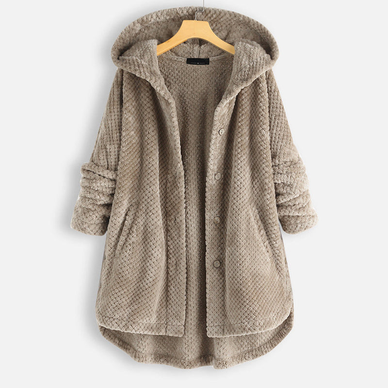 Pia - Winter Reversible Fleece-Kapuzenjacke