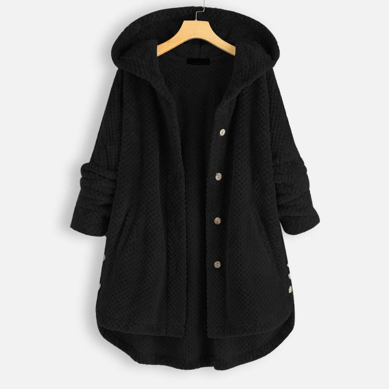 Pia - Winter Reversible Fleece-Kapuzenjacke