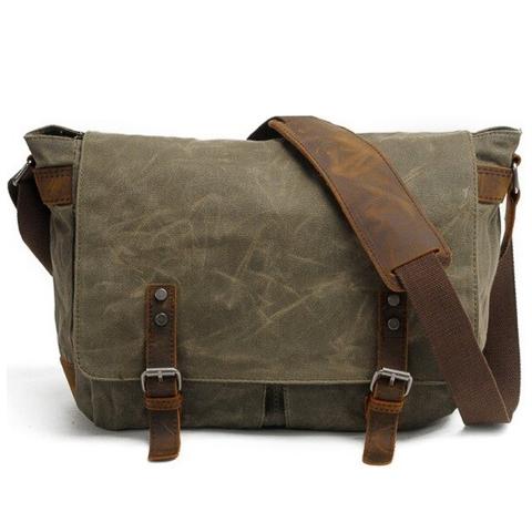 Men's Vintage Leather Crossbody Bag