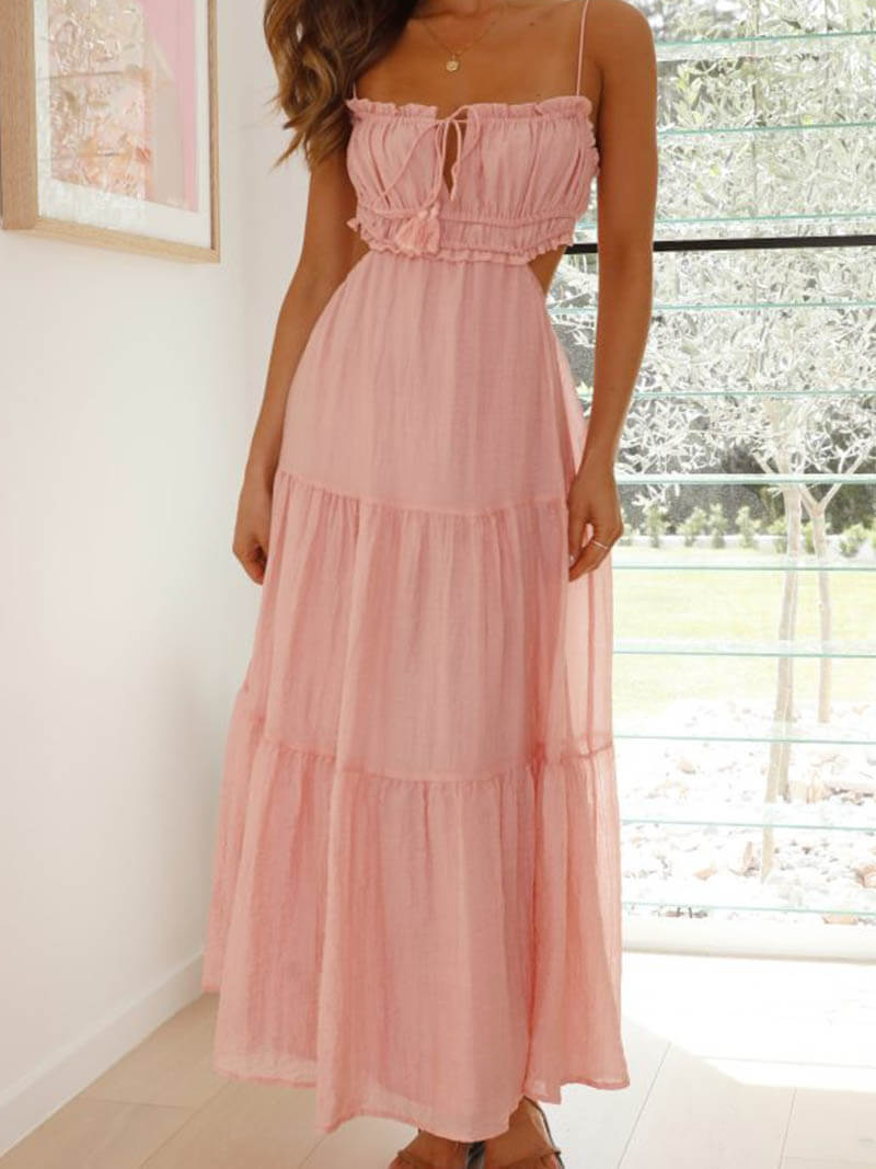 Adeline | Ärmelloses Maxi - Kleid - Livezo