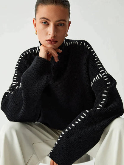 Adeline - Rollkragenpullover aus Wolle - Livezo