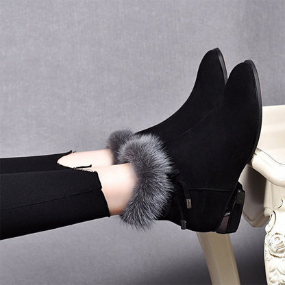 Schicke warme rutschfeste Stiefeletten für Damen