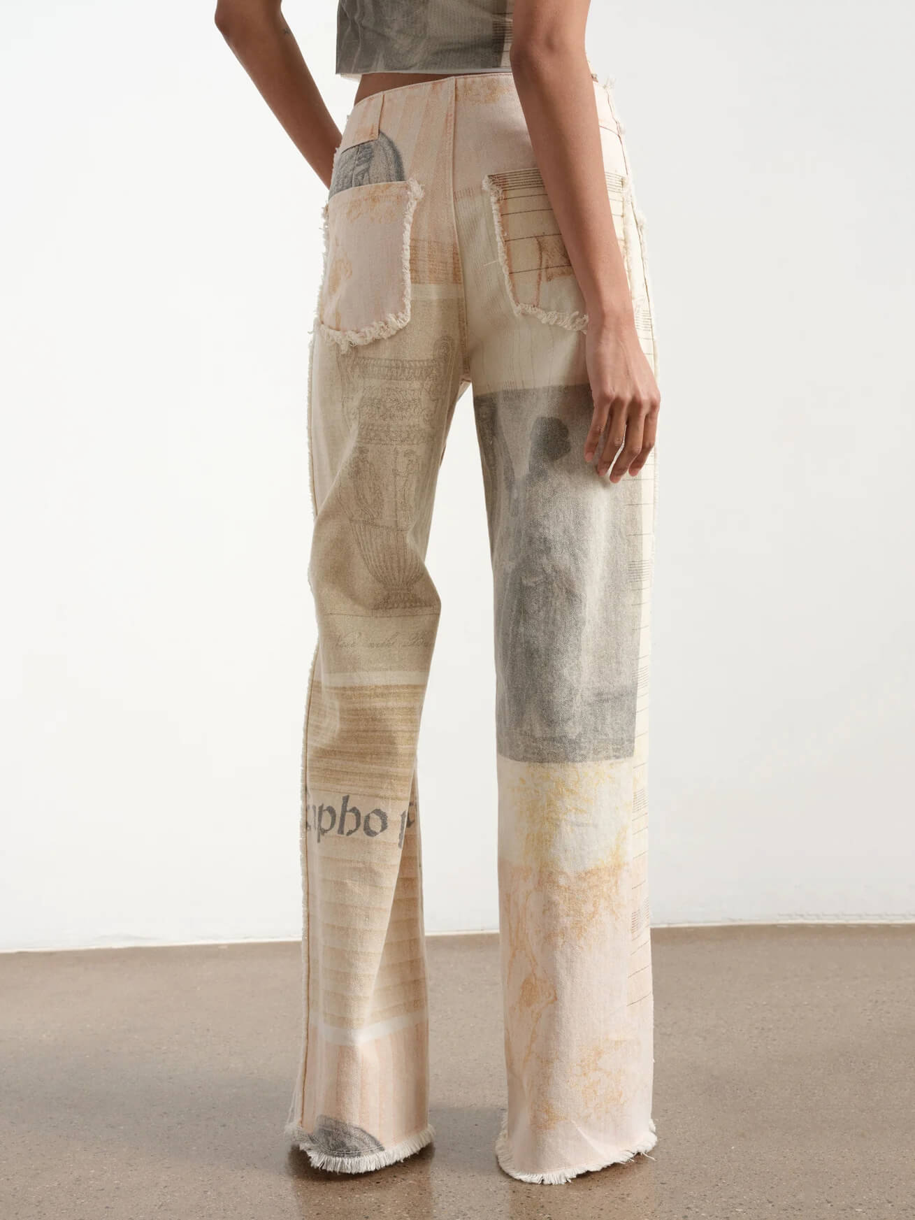 Alma Damen High - Rise Jeans mit weitem Bein - Livezo