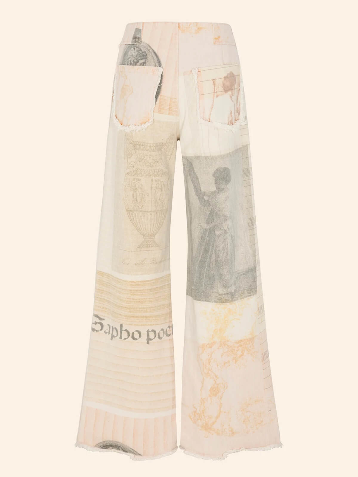 Alma Damen High - Rise Jeans mit weitem Bein - Livezo