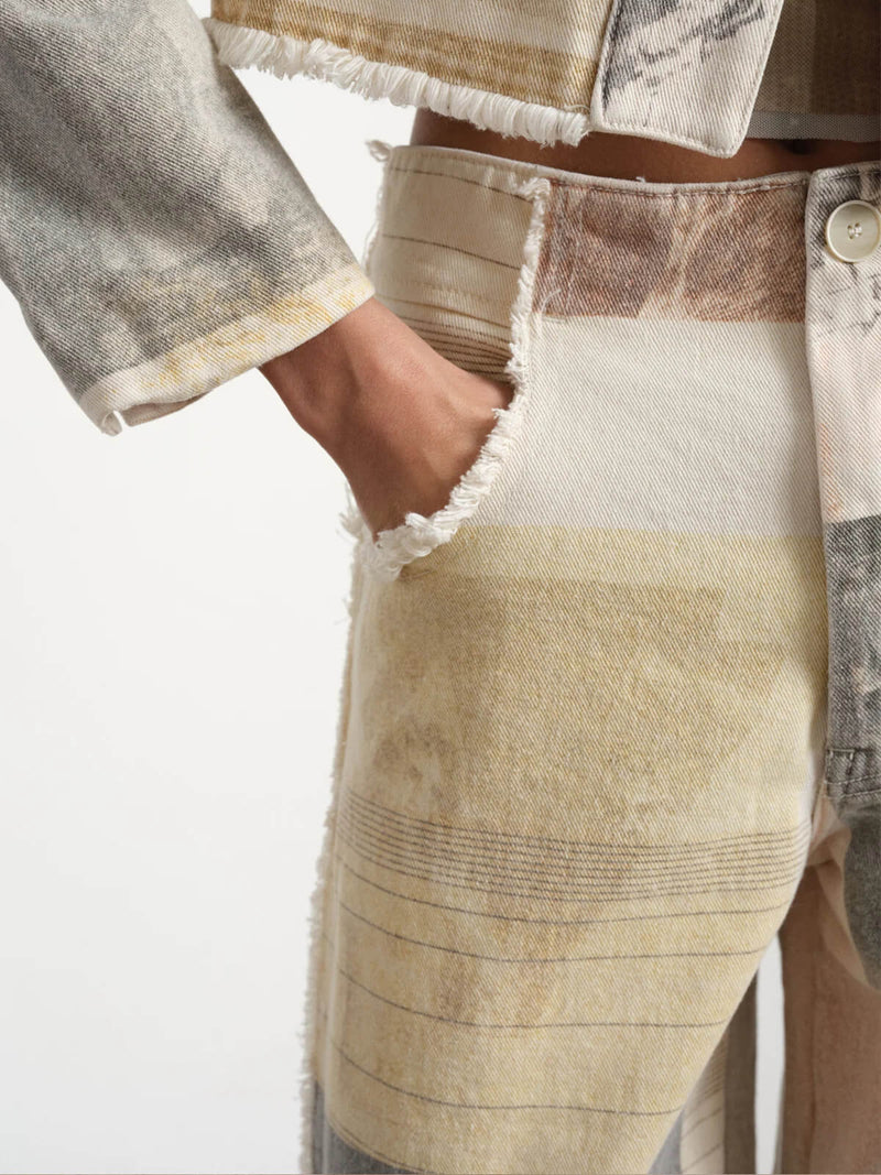 Alma Damen High - Rise Jeans mit weitem Bein - Livezo