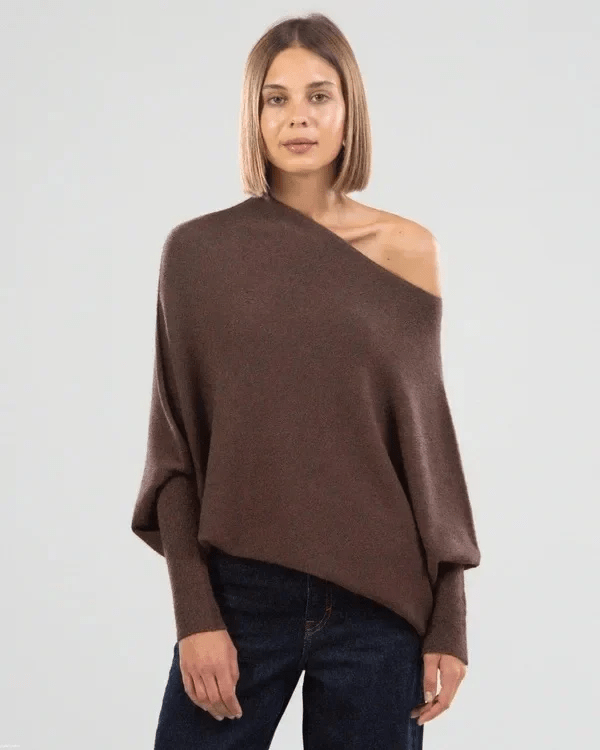 Amara Eleganter asymmetrischer Pullover - Livezo