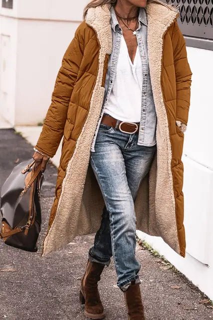 Augusta - Langer Winterparka mit Kapuze - Livezo