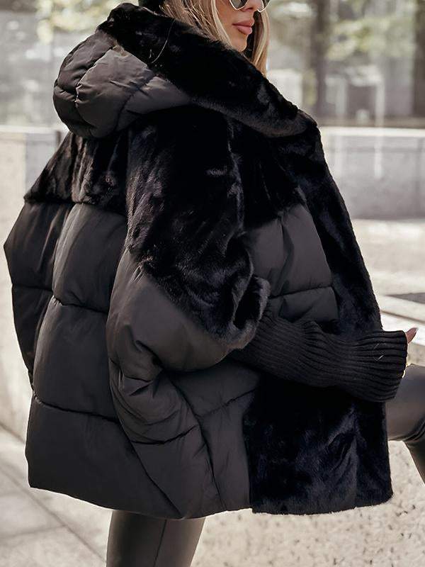 Aurora Damen Winter Mehrfarbige Kapuzen Thermojacke - Livezo