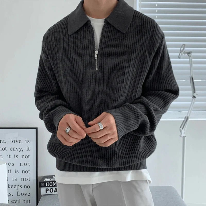 Axe - Polo Pullover mit Reißverschluss - Livezo