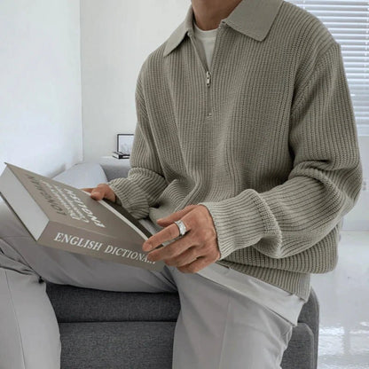 Axe - Polo Pullover mit Reißverschluss - Livezo