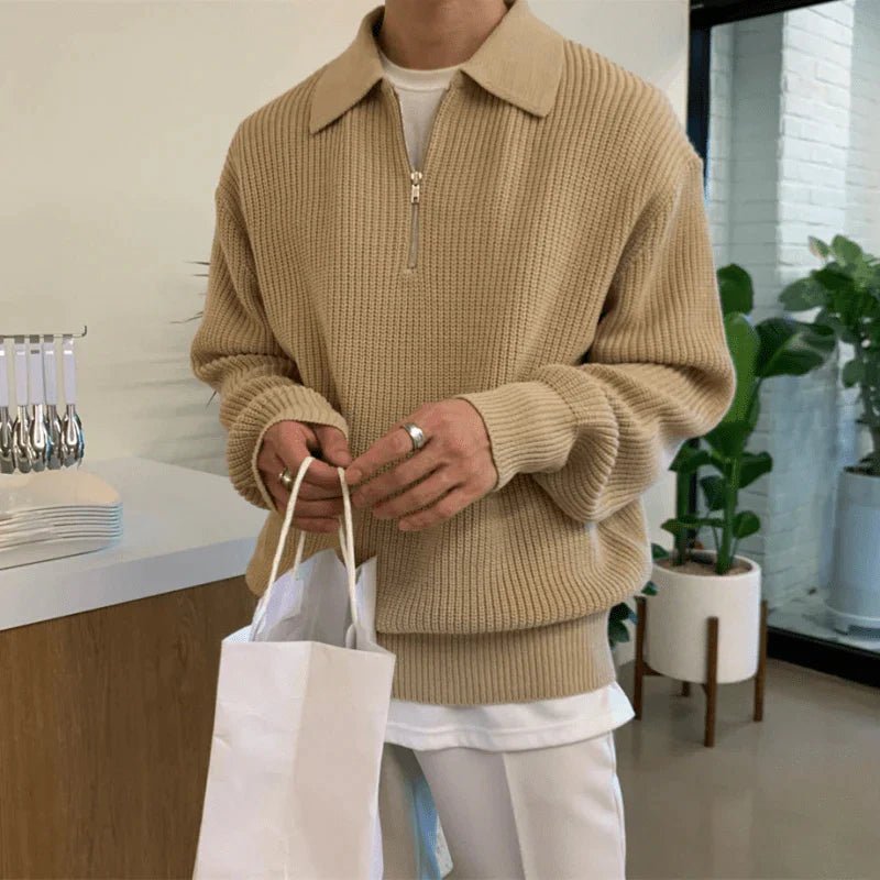 Axe - Polo Pullover mit Reißverschluss - Livezo
