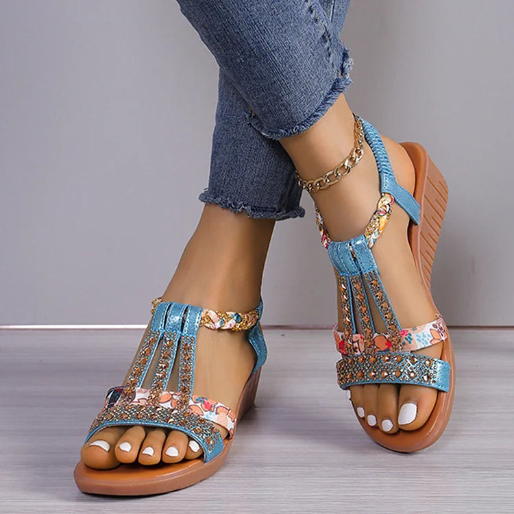 Sariah | Elegante Kristall-Sandalen für Frauen