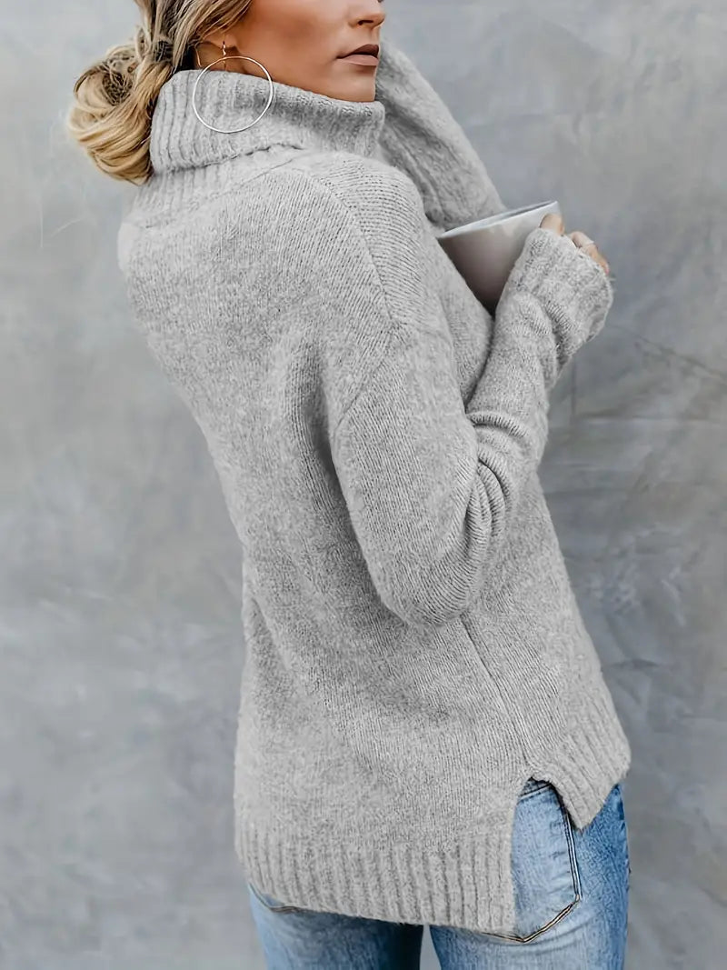 Cleo - Pullover mit Rollkragenpullover