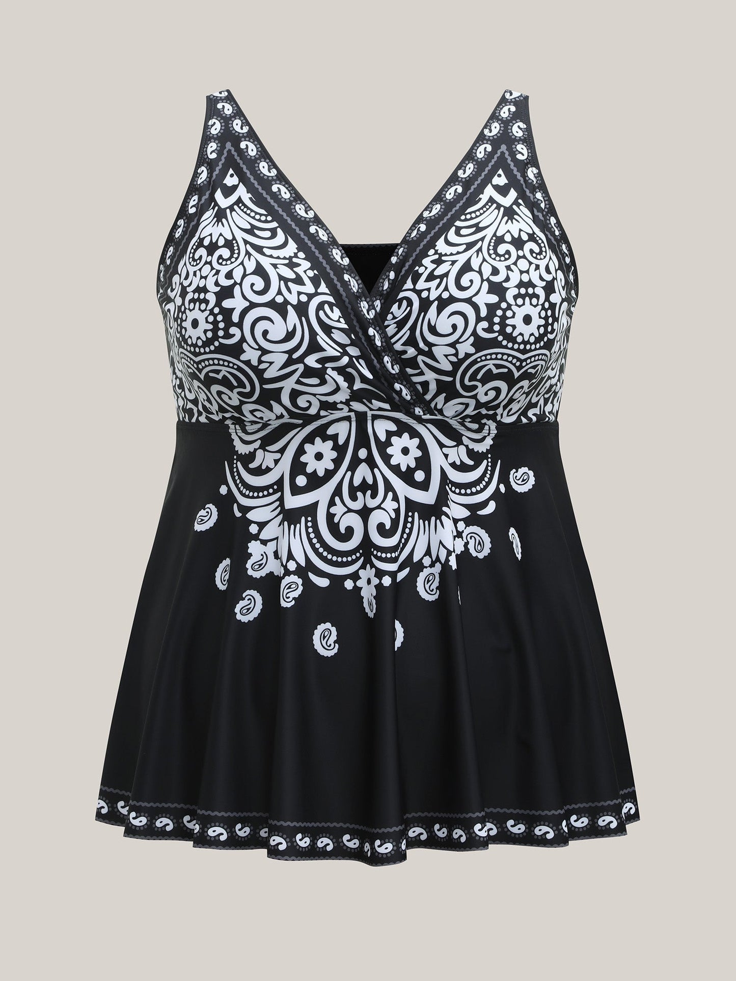 Badeanzugkleid mit Paisley - Muster - Livezo