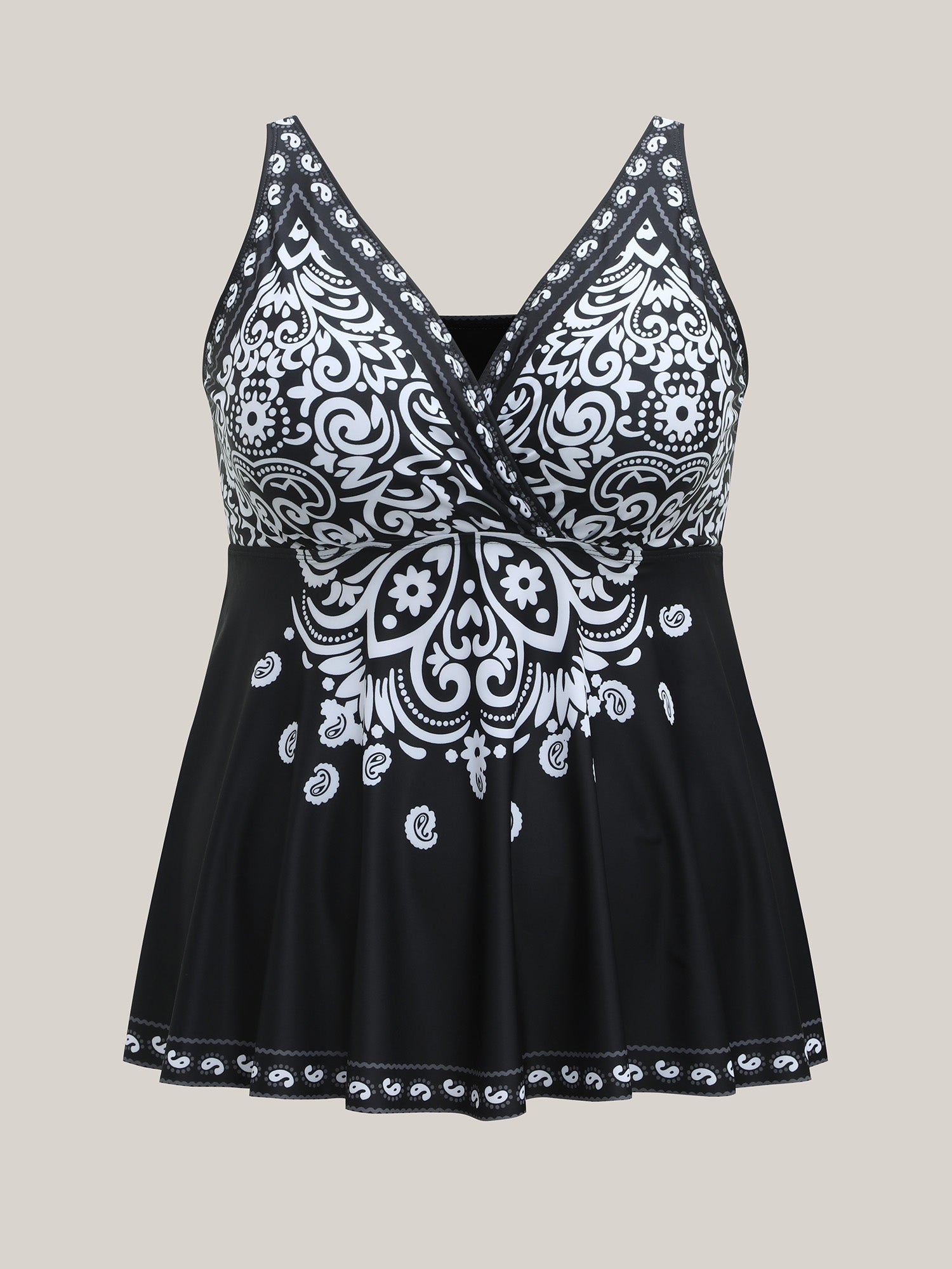 Badeanzugkleid mit Paisley - Muster - Livezo