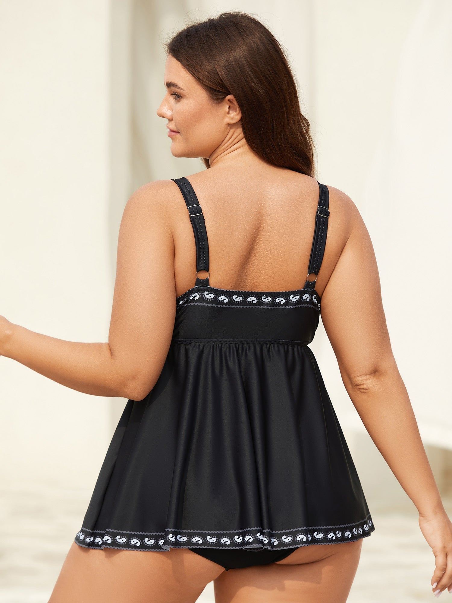 Badeanzugkleid mit Paisley - Muster - Livezo