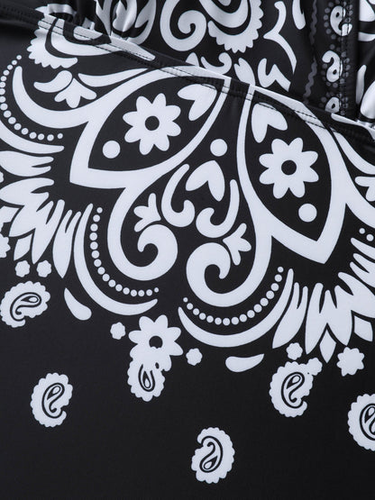 Badeanzugkleid mit Paisley - Muster - Livezo