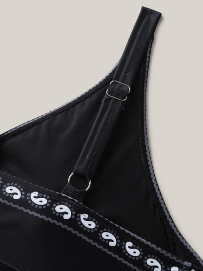 Badeanzugkleid mit Paisley - Muster - Livezo