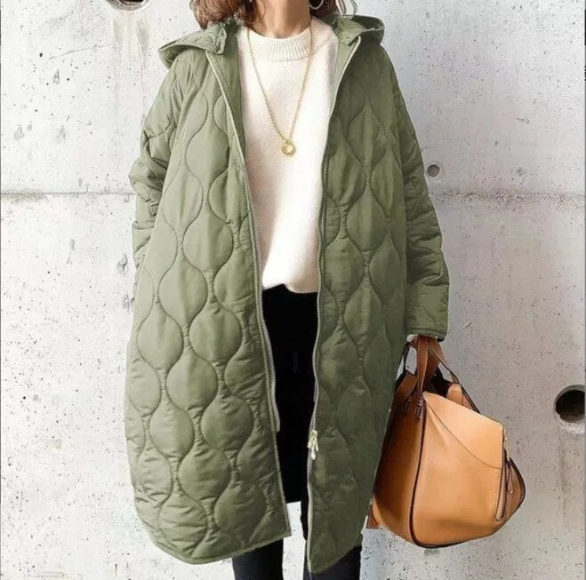 Bärbel - Neu Lässiger Parka - Mantel mit Kapuze - Livezo
