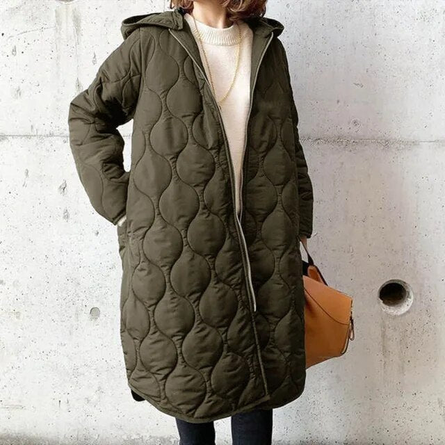 Bärbel - Neu Lässiger Parka - Mantel mit Kapuze - Livezo