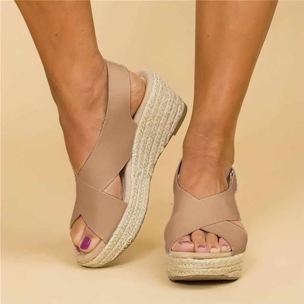 Bequeme Damen Peeptoe - Sandalen - Livezo