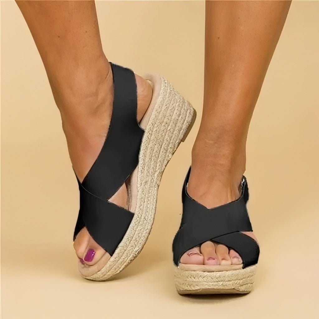Bequeme Damen Peeptoe - Sandalen - Livezo