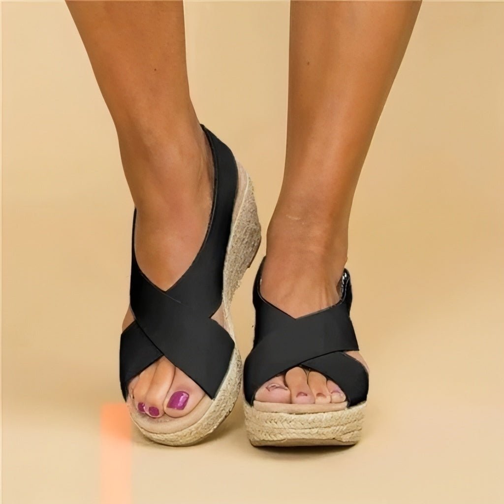 Bequeme Damen Peeptoe - Sandalen - Livezo