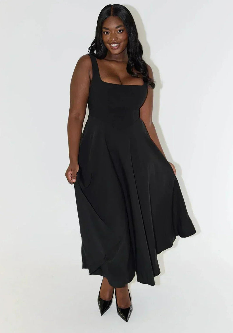 Bequemes schickes fließendes Kleid für alltägliche Eleganz - Livezo