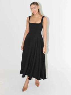 Bequemes schickes fließendes Kleid für alltägliche Eleganz - Livezo