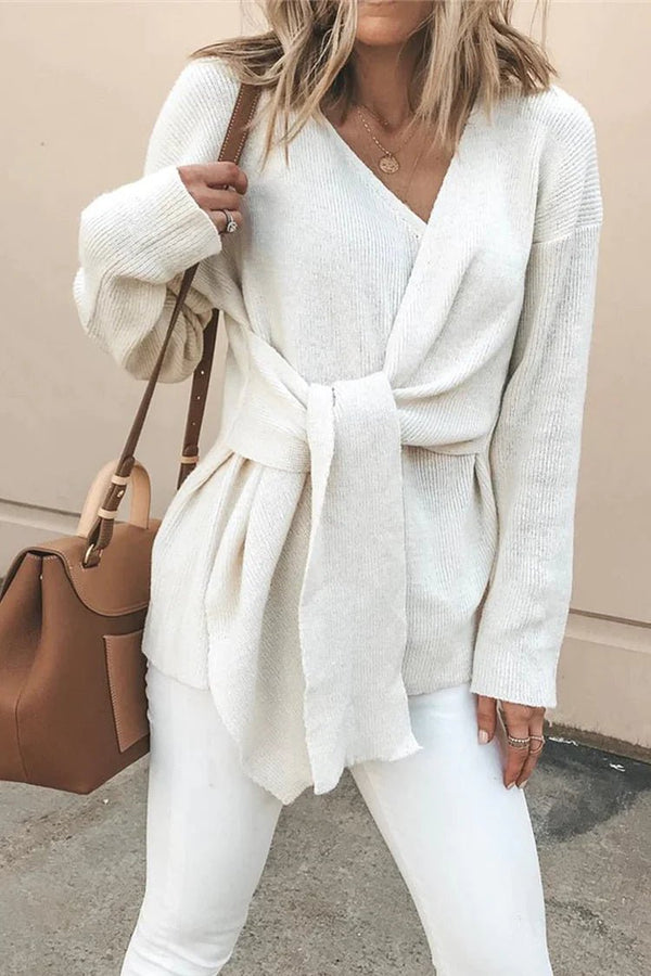 Betta - Lässige, solide Patchwork - Strickjacke - Livezo