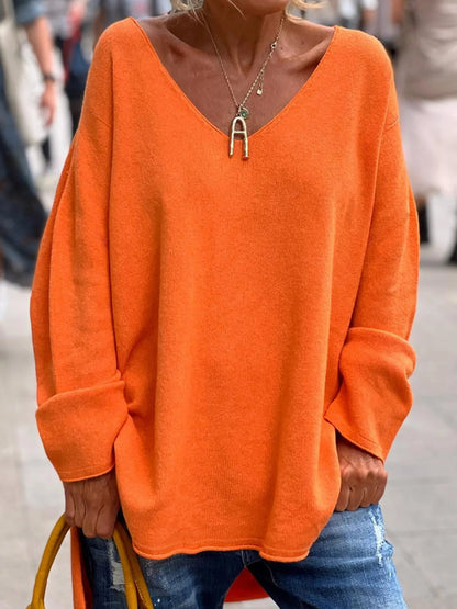 Birgit - Übergroßer Pullover mit Stehsaum - Livezo