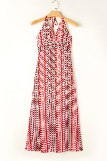 Boho Bedrucktes Neckholder - Maxikleid - Livezo