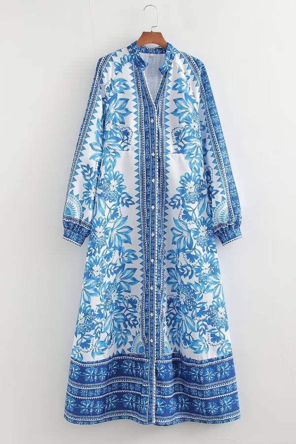 Botanical Maxi Dress - 🌿 Umarme die Natur mit Stil - Livezo