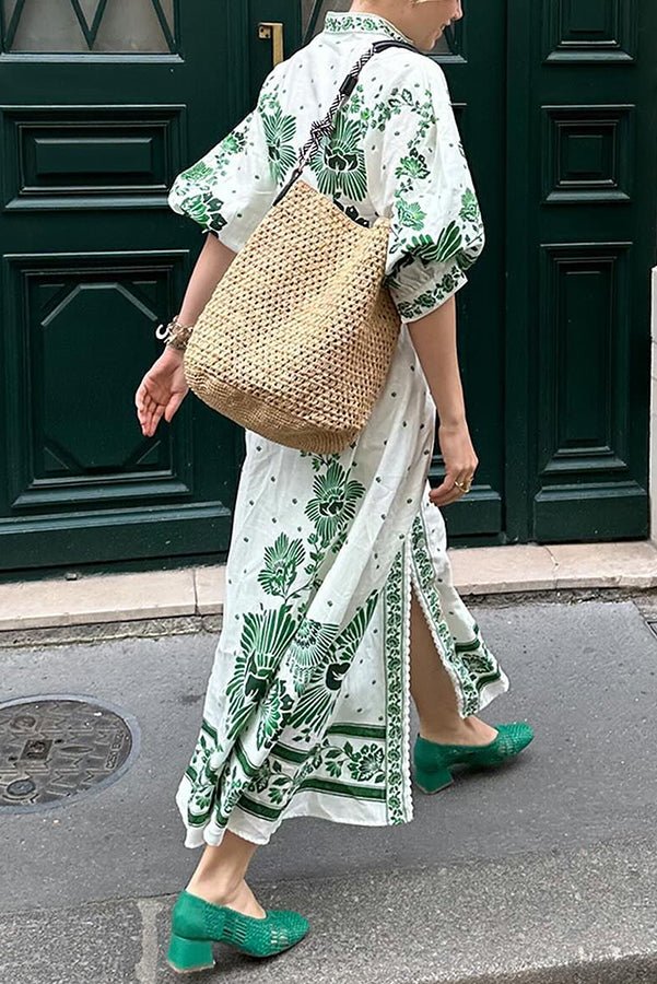 Botanical Maxi Dress - 🌿 Umarme die Natur mit Stil - Livezo