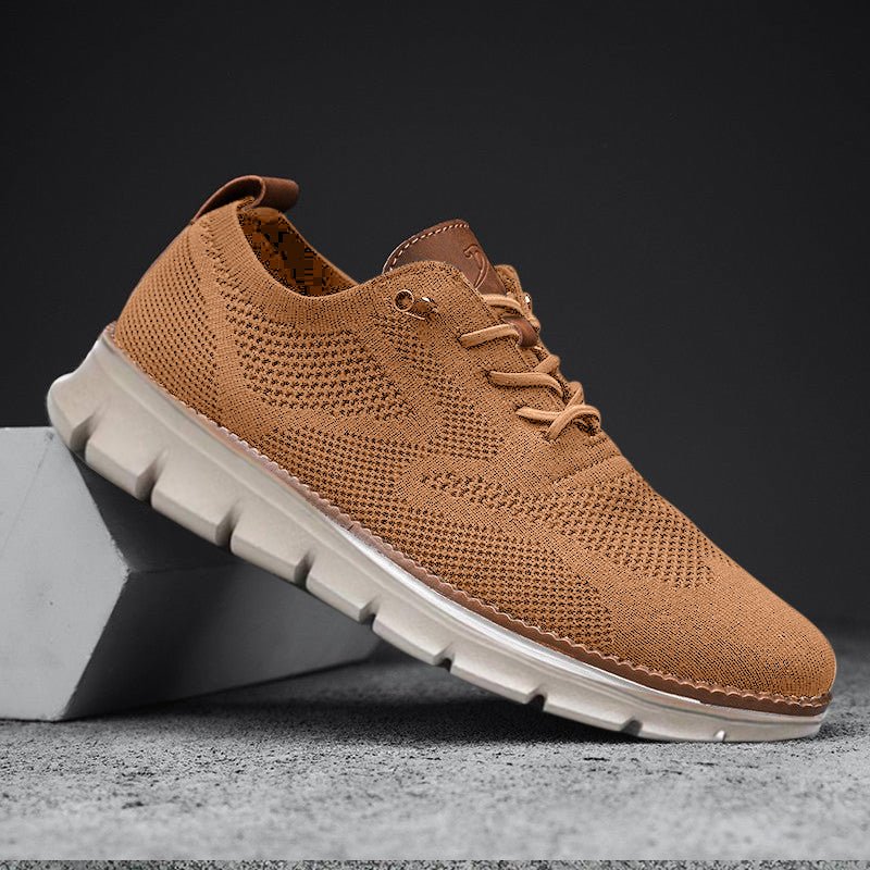 Brown Urban Comfort Sneakers for Men - Harren Cole