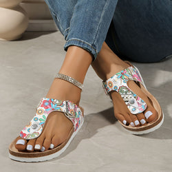 Bunte Zehentrenner - Sandalen für bequemen Sommerstil - Livezo