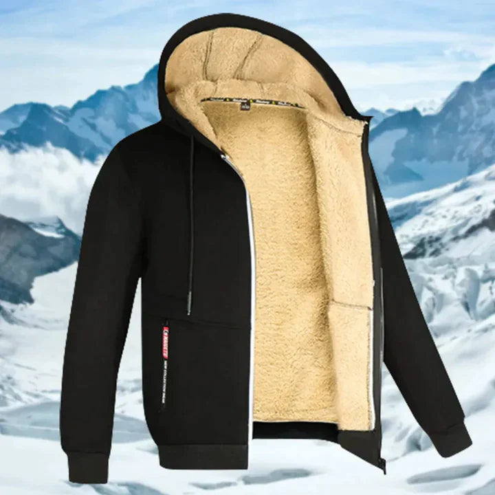 Gerben - Herren Winterjacke mit Kapuze und Fleece