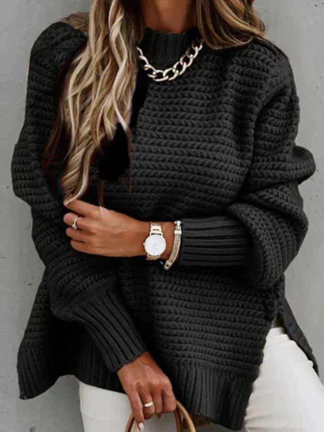 Gemütlicher Strickpullover mit eleganter Passform