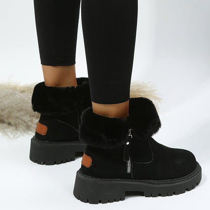 Gemütliche Wildleder-Winterstiefel