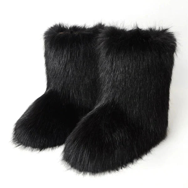 Gefrostete Fluffy Y2K Retro-Stiefel