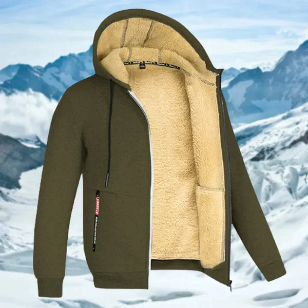 Gerben - Herren Winterjacke mit Kapuze und Fleece