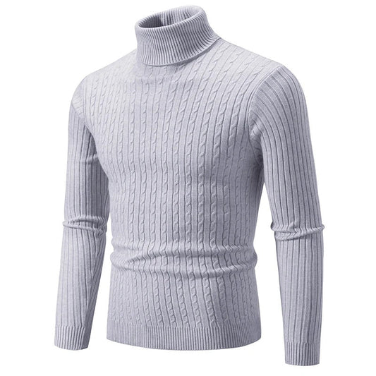 Cable Knit Turtleneck Sweater for Men - Harren Cole