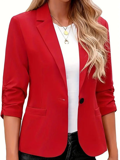 Carola - Lässiger 3/4 - Ärmel Reverskragen Blazer - Livezo