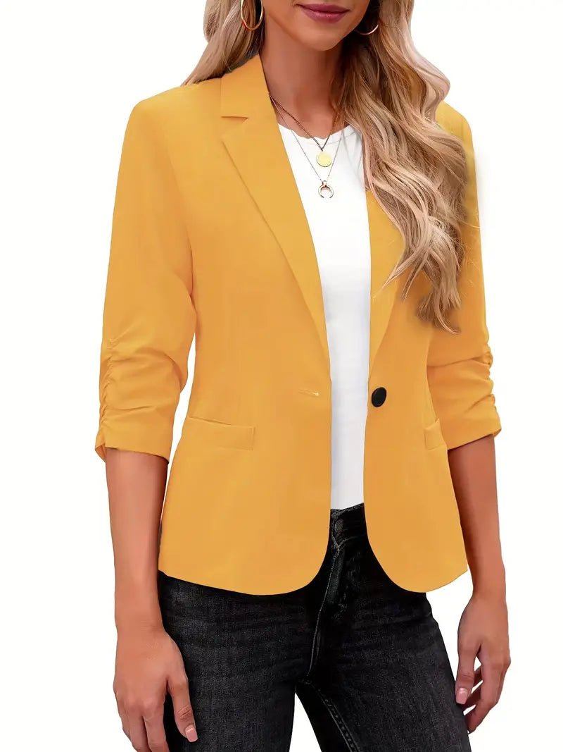 Carola - Lässiger 3/4 - Ärmel Reverskragen Blazer - Livezo